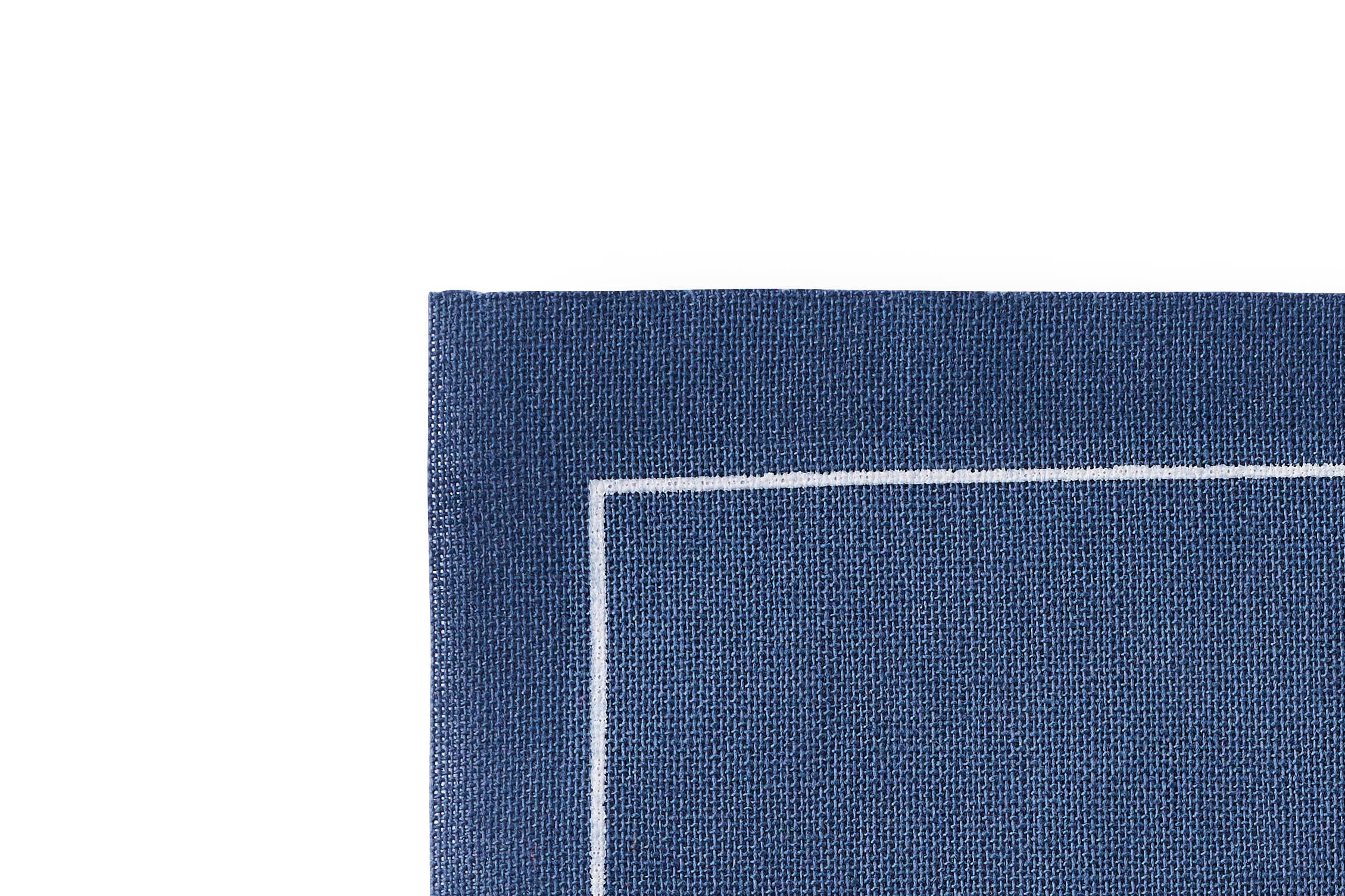 Table Theory (Formerly Toasting with Tara) – wholesale Disposable napkin – Cotton Cocktail Napkin Roll: Mystic Blue - White "Cheers"2