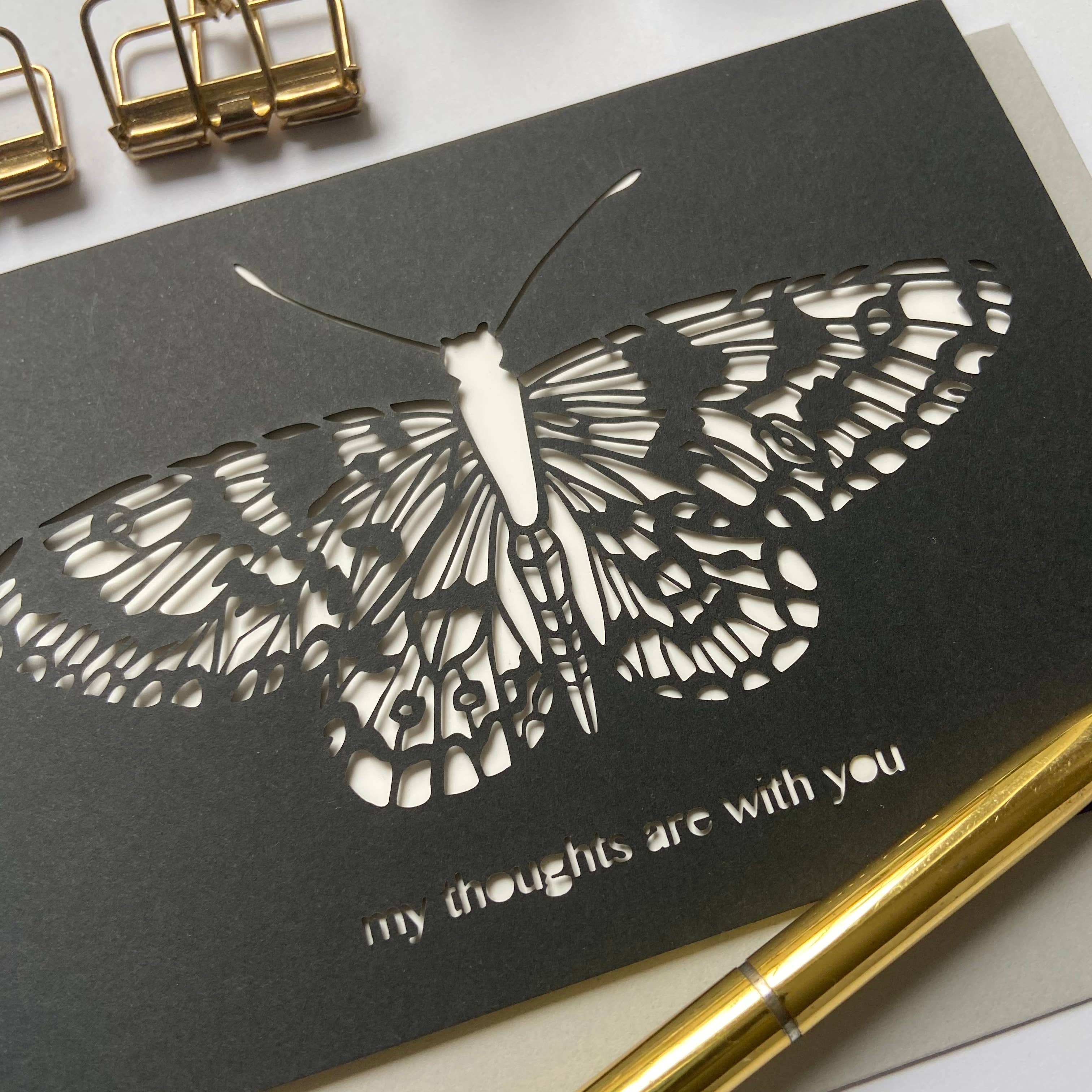 Chow's Stories - Wholesale Sympathy Card - My thoughts are with you card, Sympathy card2