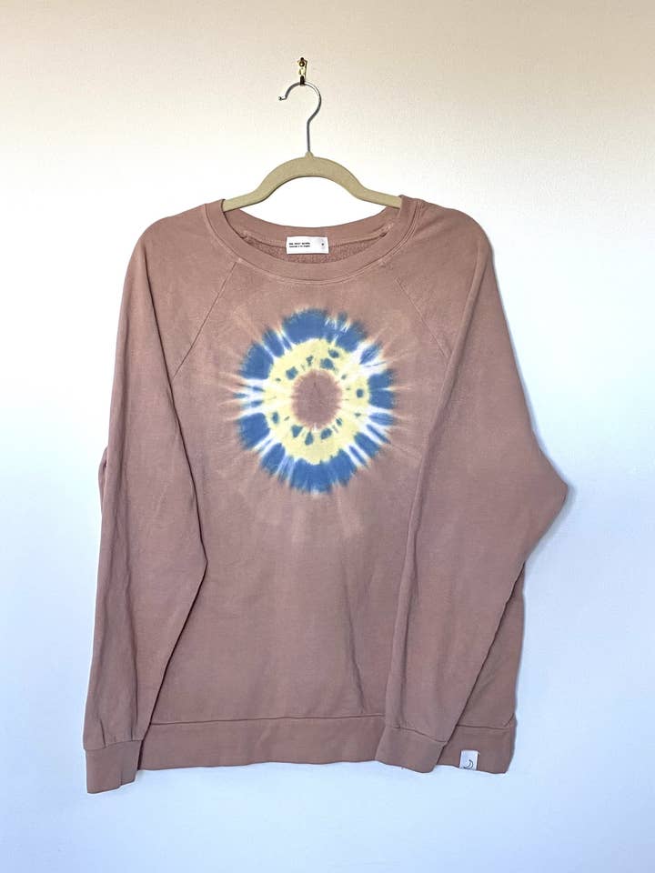 Pullover con orlo alto in terracotta per la vendita all'ingrosso da parte di Little Moon Society