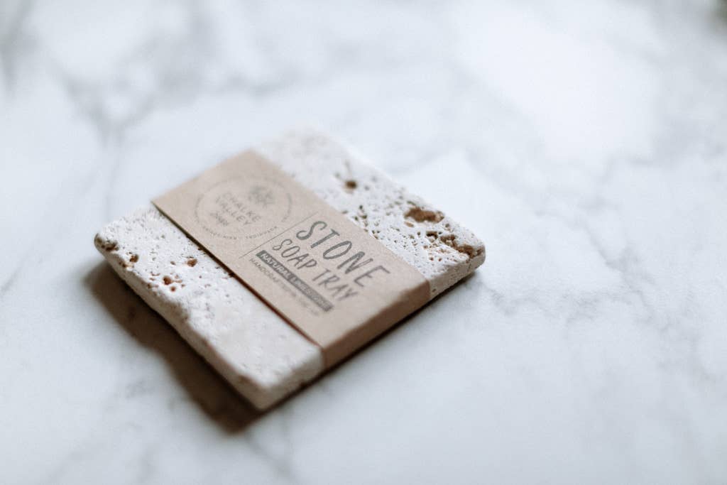 Chalke Valley Soaps – wholesale Bath soap dish – Natural Limestone Tray for Soap or Candle8