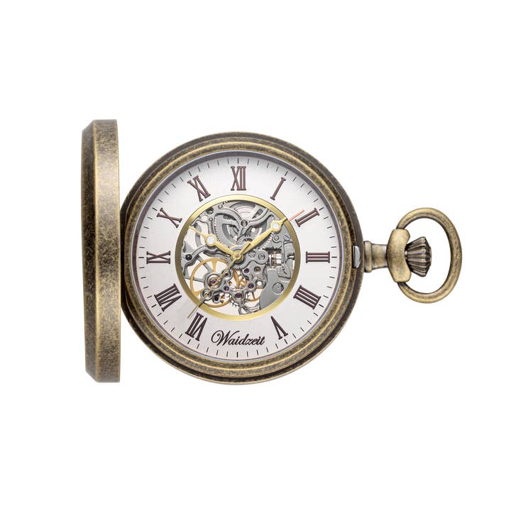 Waidzeit - Wholesale Wrist Watch - Men's - Franz Alexander Skeleton Pocket Watch Vintage Gold2