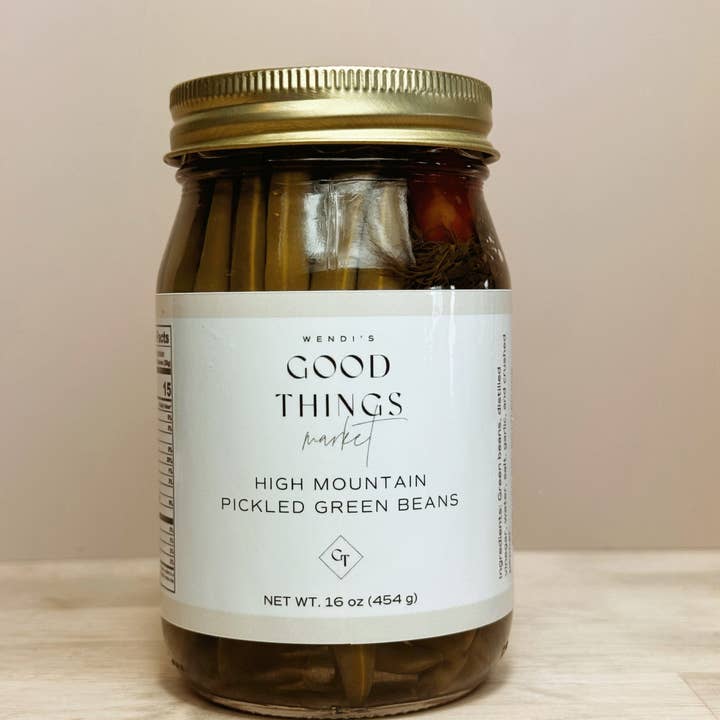 Wendi’s Good Things Market - Venta al por mayor Verduras encurtidas - Judías verdes encurtidas de alta montaña