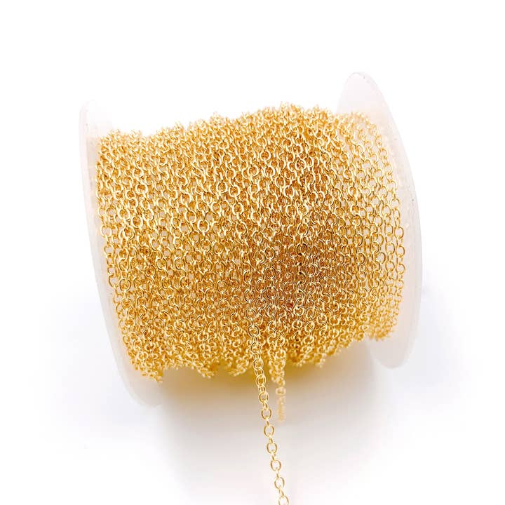 Beads Creation - Wholesale Craft Supplies - Rolo Cable Chain by Foot, Oval Link Chain, CH122