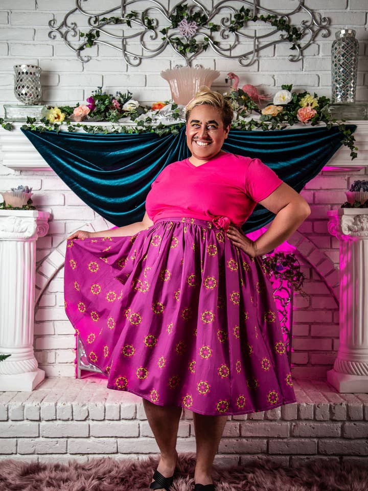 Kaleidoscope Blossoms Skirt for wholesale by Ains&Elke StyleHaus