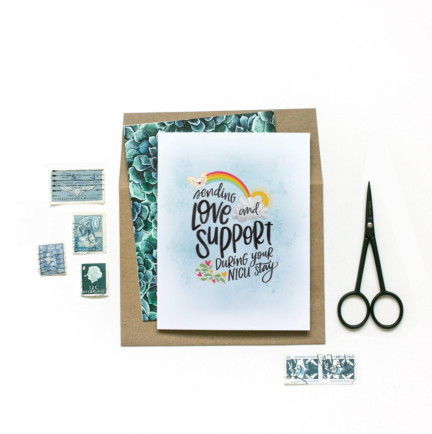 The Noble Paperie – Großhandel Babykarte – Love + Support | Inspirierende Unterstützungskarte für Neugeborene auf der NICU2