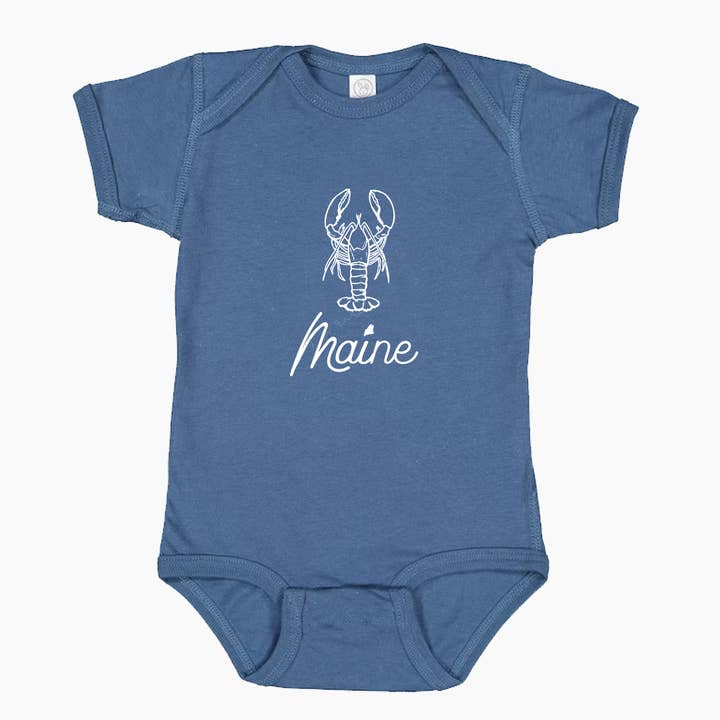 Reclaimed Maine Co. - Wholesale Bodysuit (Non-Footed) - Baby - Maine Lobster Onesie | Coastal Baby2
