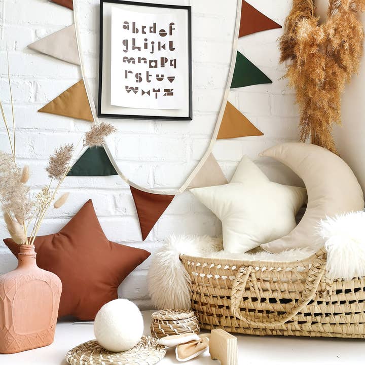 The Butter Flying - Wholesale Bunting/Garland - Woodland fabric flag garland for children's bedroom1