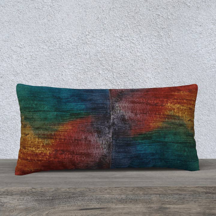 Housse de coussin décoratif | 60 x 30 | Peint pour la vente par Creative Artifacts HQ