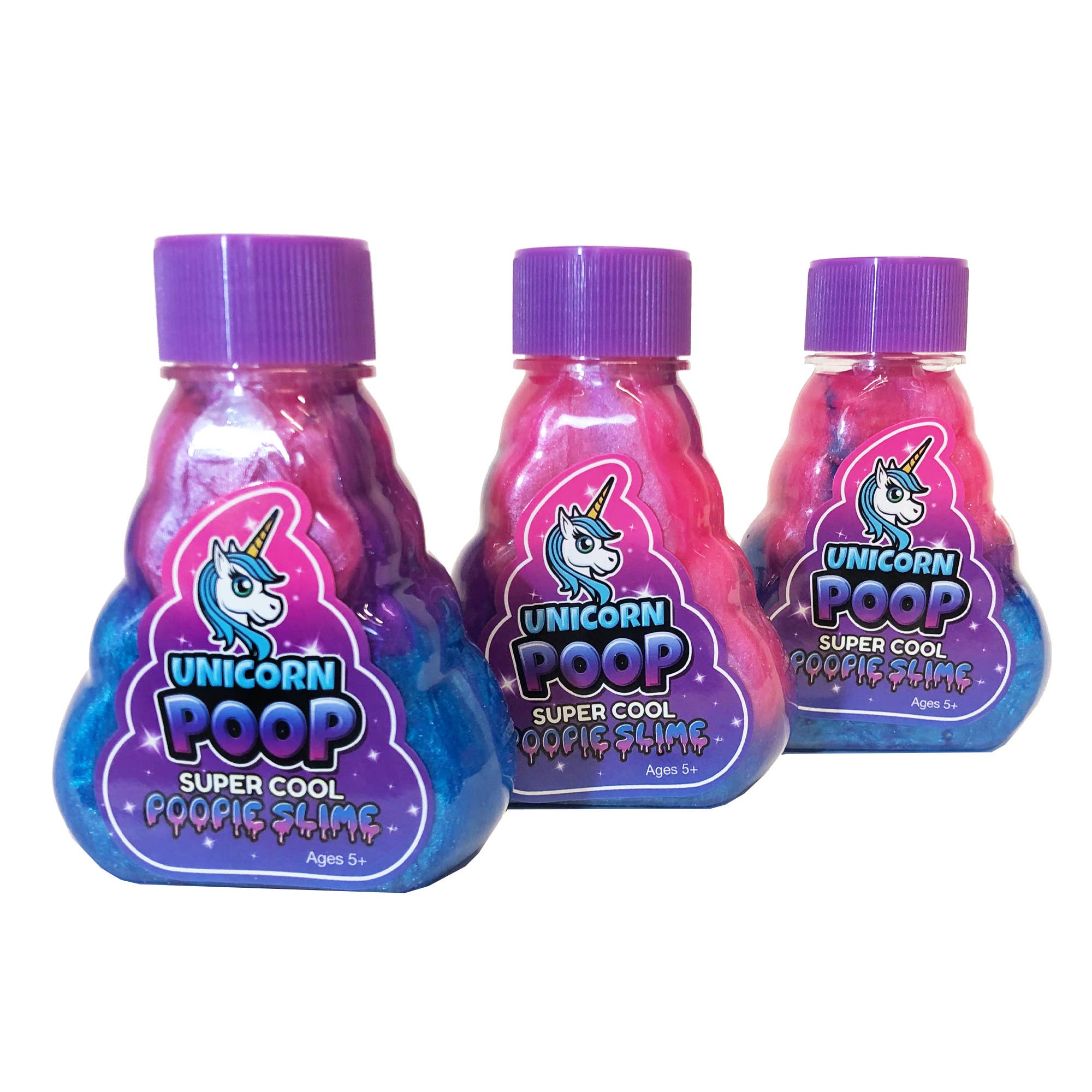 Salus Brands - Wholesale Putty/Slime - Kids - Super Cool Unicorn Poop Slime 3pk - New Lower Price!1