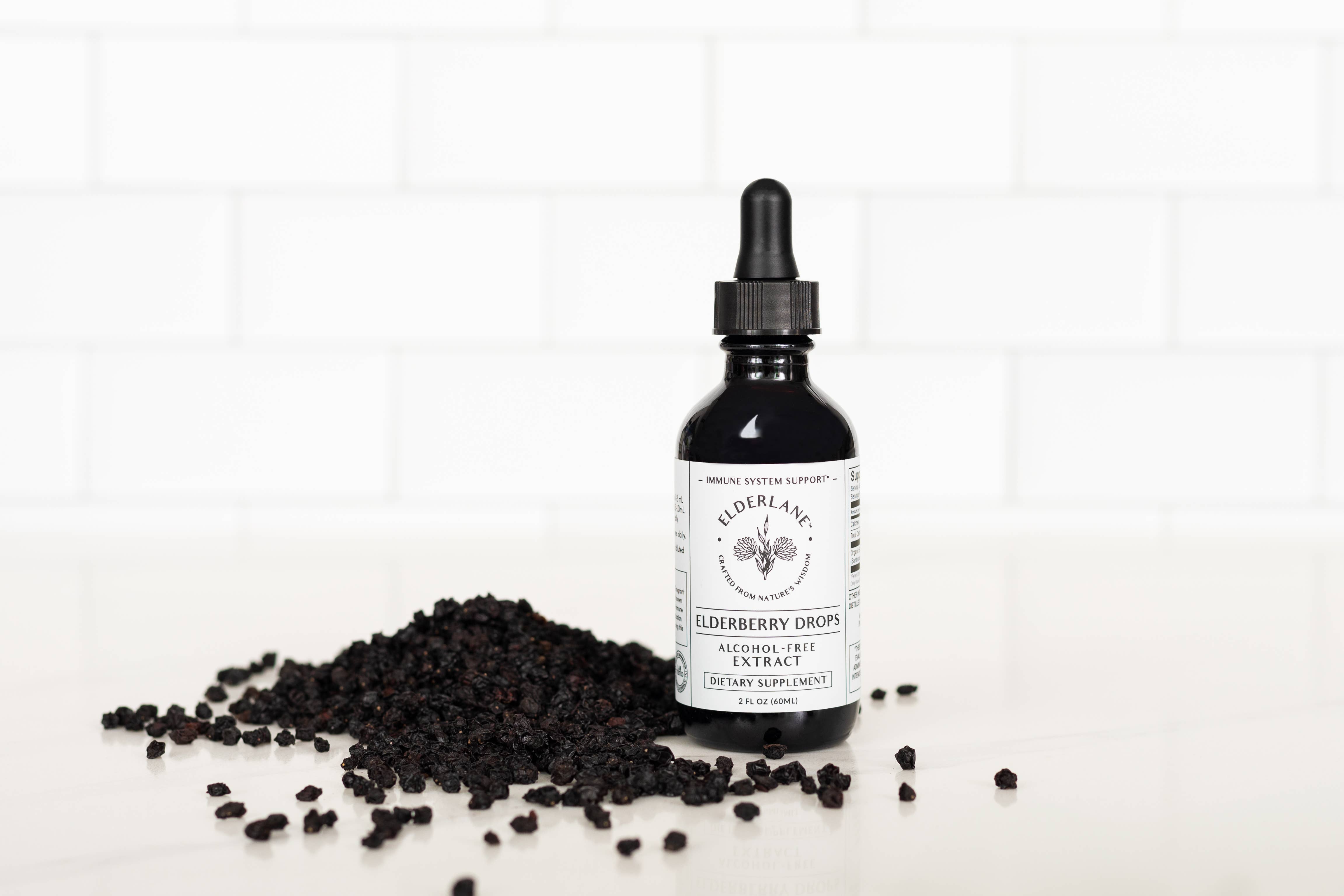 Elderlane® - Wholesale Oral Supplement/Vitamin - Elderberry Drops 2oz - Sugar-Free3