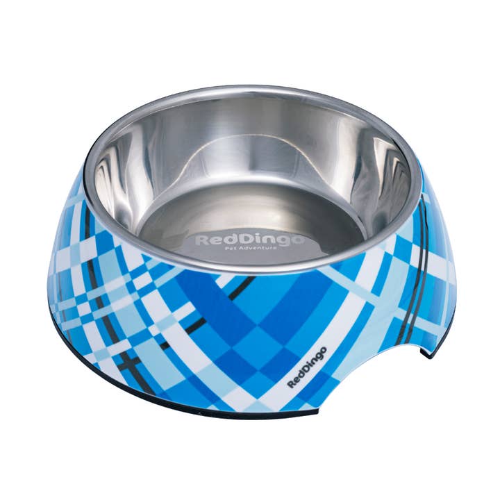 Bol 2 en 1 en mélamine pour animaux de compagnie Flanno Turquoise pour la vente par Red Dingo Australia