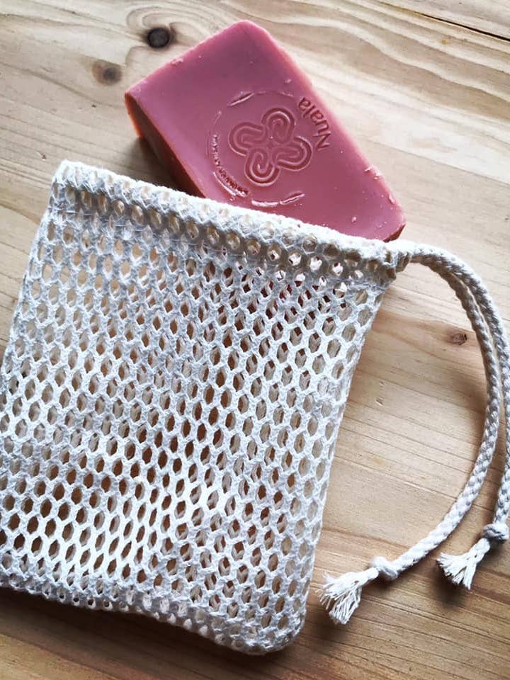Organic cotton soap net for wholesale by Nawak Boutik