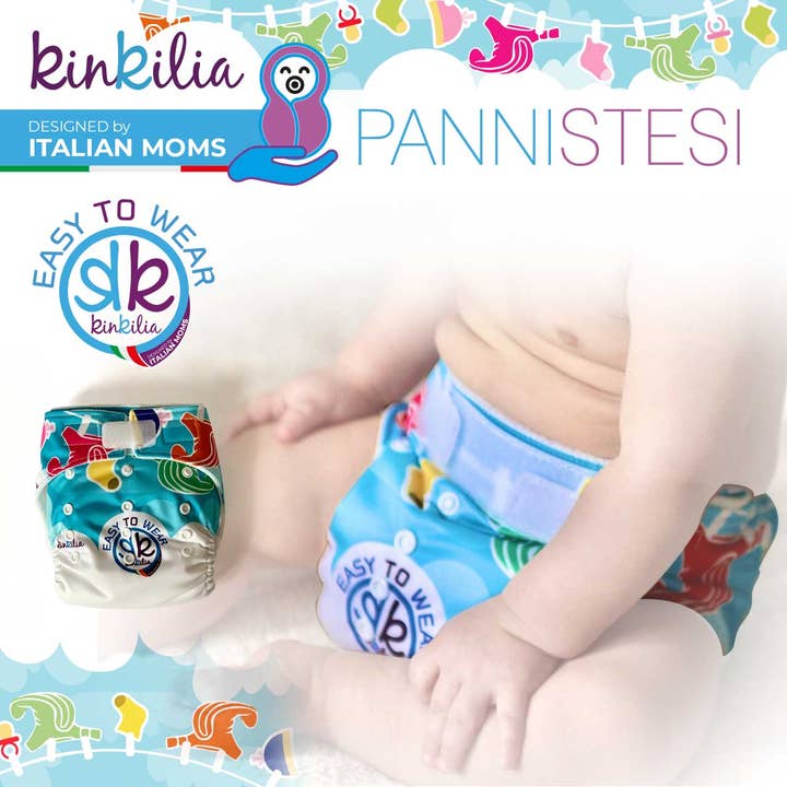 Couche lavable Kinkilia Conçue en Italie Panni Stesi pour la vente par Kinkilia