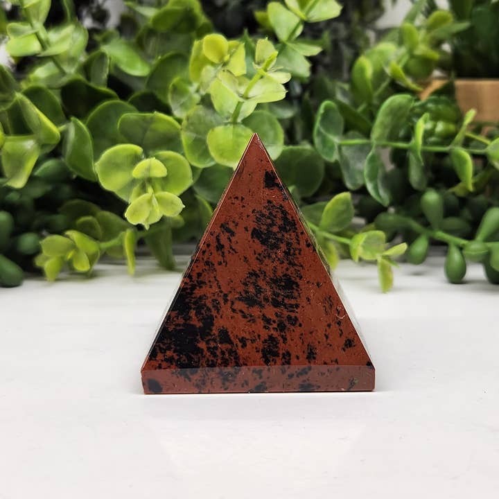 Meraki Gemstones - Wholesale Spiritual Stone/Crystal - Mahogany Obsidian Polished Semi-Precious Gemstone Pyramid5cm3