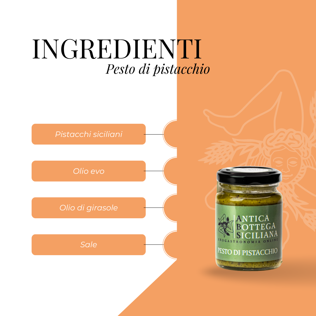 Antica Bottega Siciliana – wholesale Pesto – Sicilian pistachio pesto - 90 g2