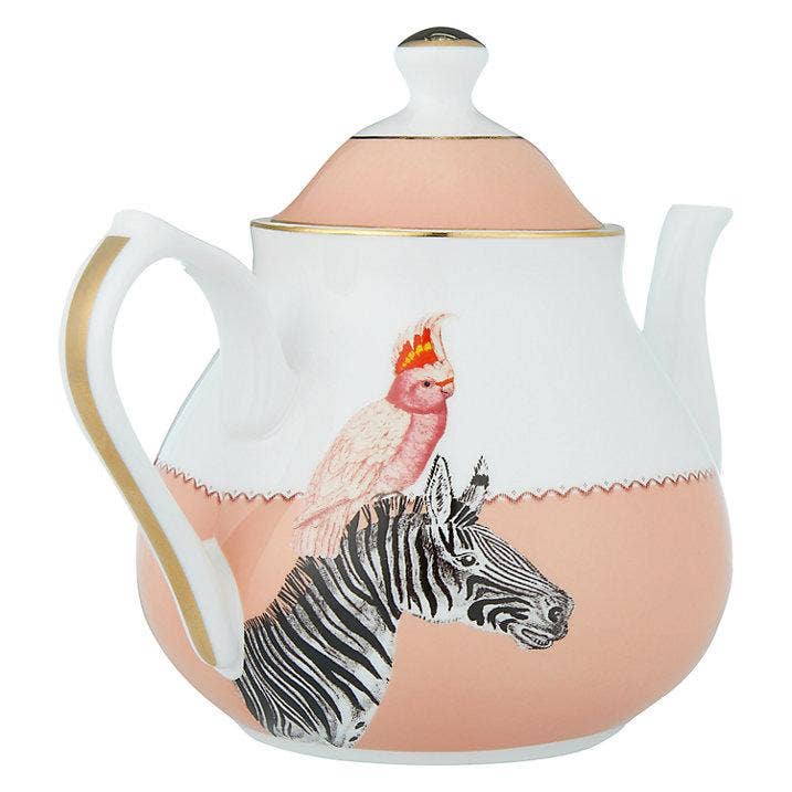 Yvonne Ellen - Wholesale Tea Pot - Yvonne Ellen Zebra And Cockatoo Teapot