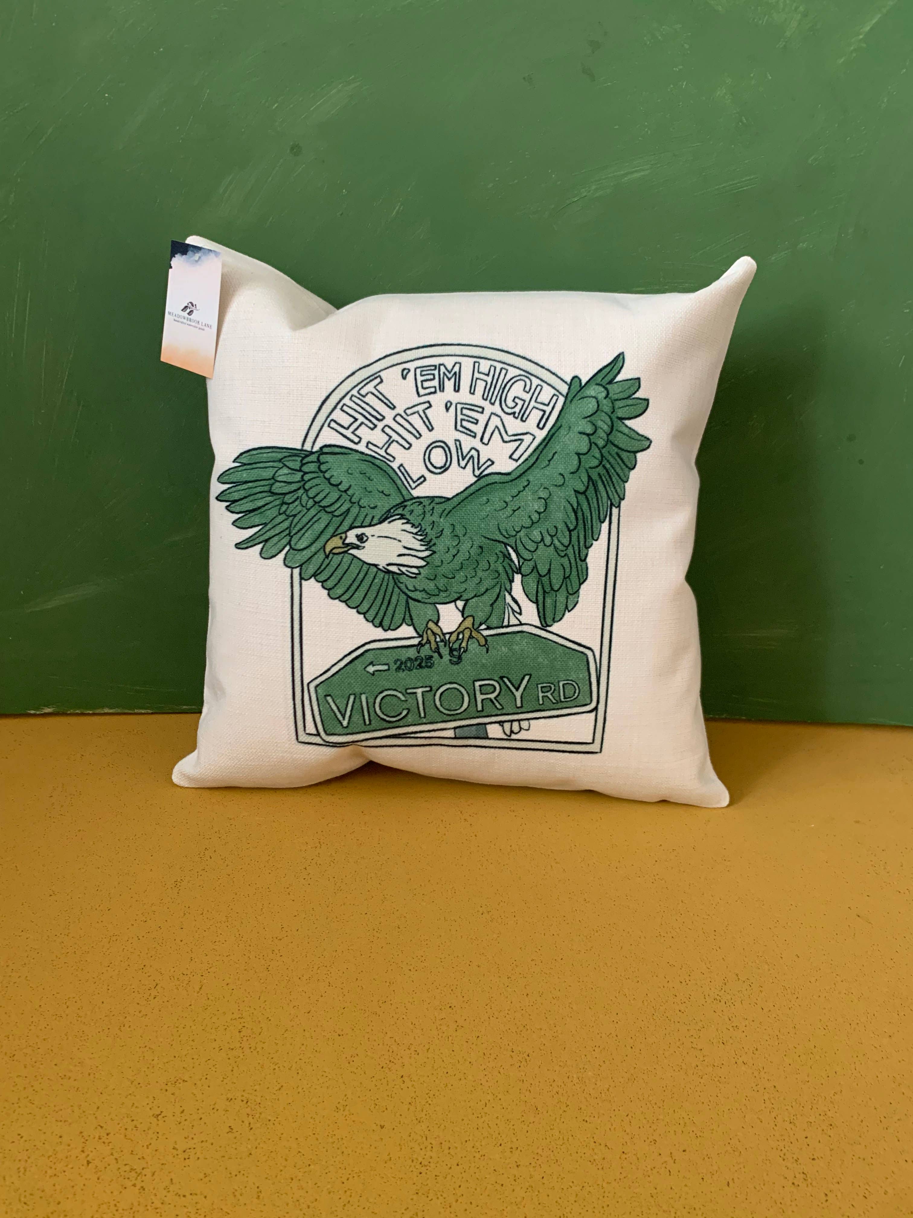 Meadowbrook Lane - Wholesale Throw Pillow Cover - Philly Hit em High Eagle Pillow Case