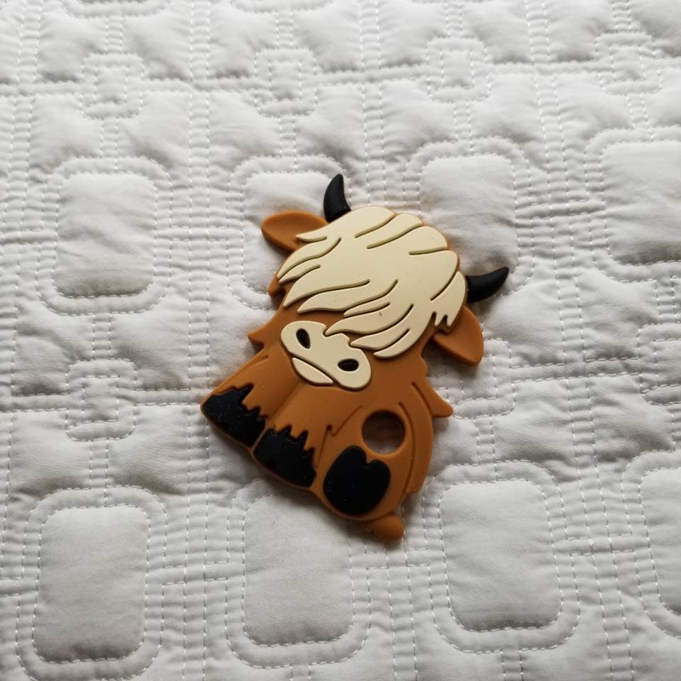 D & C TOYS - Wholesale Teether (Not Clip-On) - Baby - Highland Cow Silicone Teething2