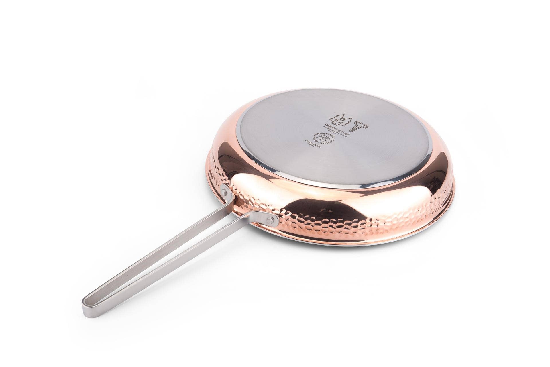 Vargen & Thor – Engroshandel Pan – MODEL Yb – Stegepande 28 cm i ægte kobber1