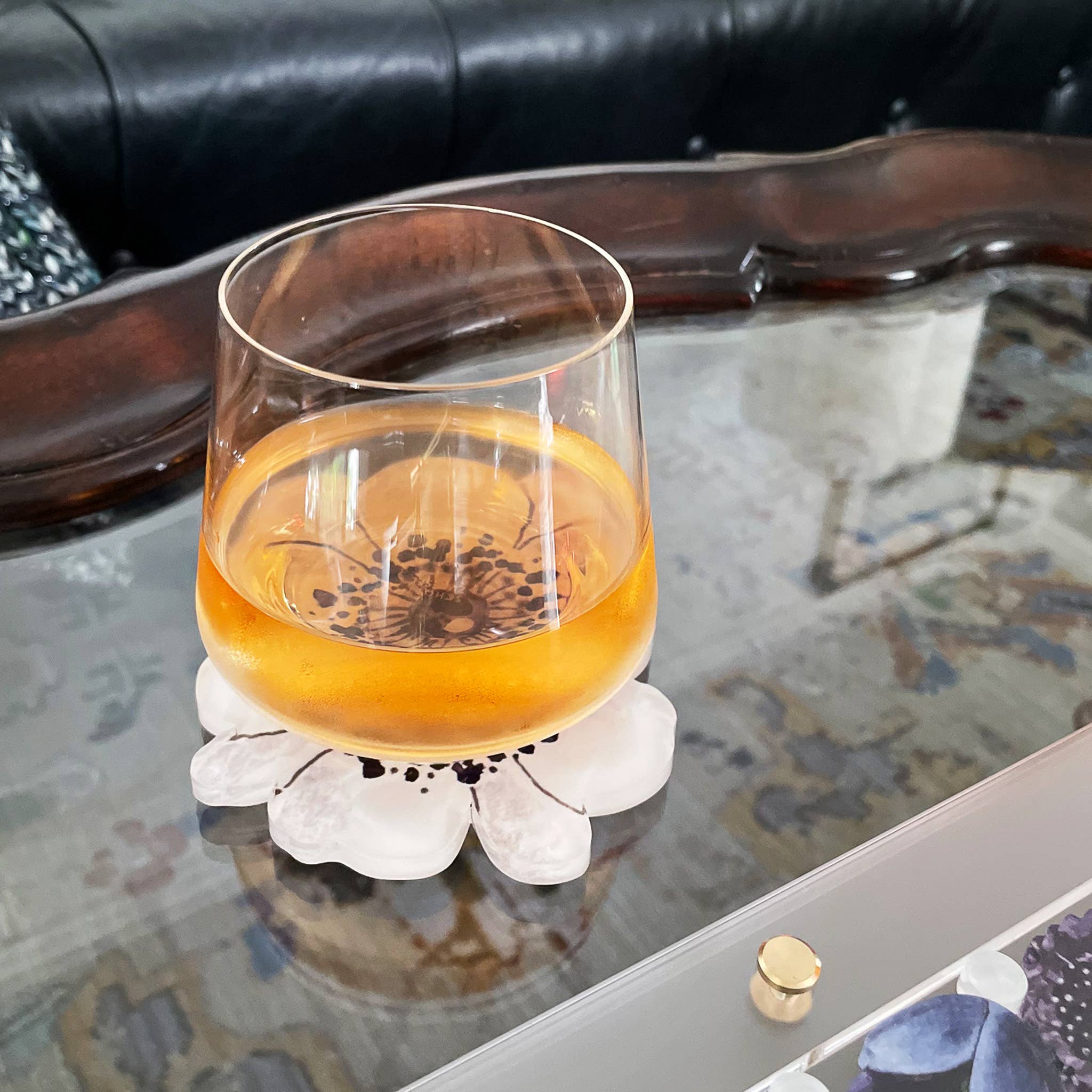 LO in LONDON® - Wholesale Coasters - JULIE ACRYLIC FLORAL COASTER SET5