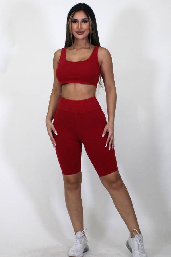 Junie – Großhandel Loungewear-Set – Damen – Mineralgewaschenes Tanktop und Biker Short Set23