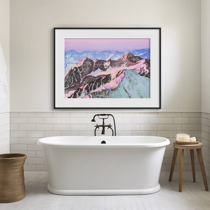 Alpenglow Fine Art Print for wholesale by Robin Farmer Art
