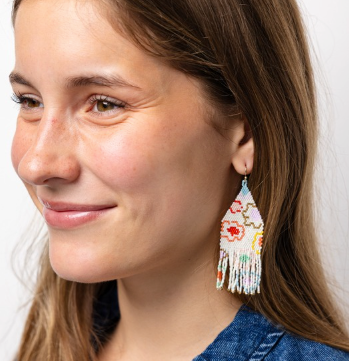 INK + ALLOY - Wholesale Tassel Earrings - Delilah Poppies Beaded Fringe Earrings Multi1