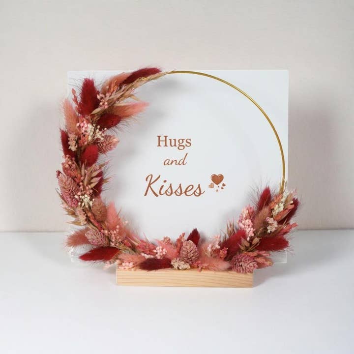 Flowerhoop Round - Rosewood for wholesale by Wildflowers by Floriette