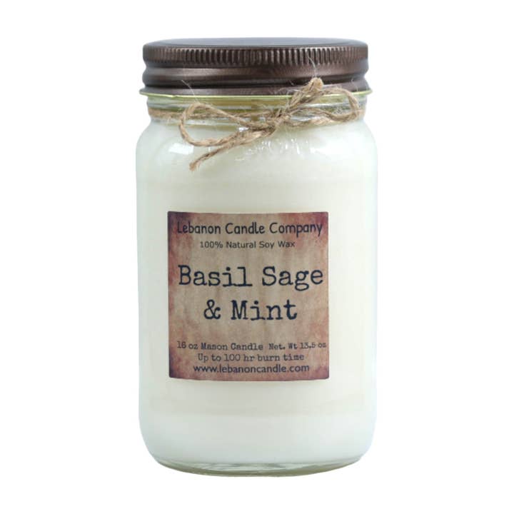 Kerze Basil Sage & Mint für den Großhandel von Lebanon Candle Company