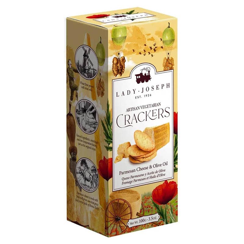 Made in Spain Gourmet - Wholesale Crackers - Crackers, Parmigiano cheese and olive oil, Lady Joseph1