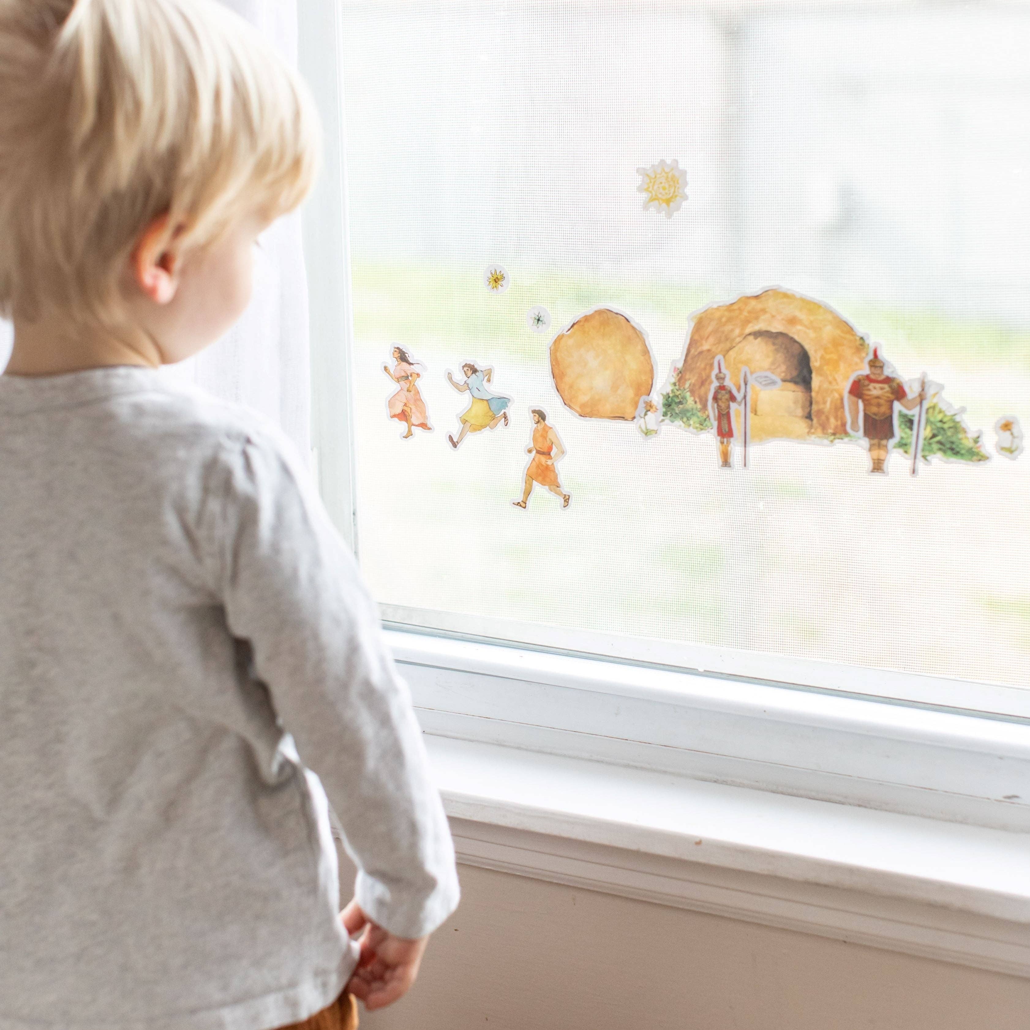 Sock Religious – wholesale Wall decor – Kids & Baby – Empty Tomb Cling Set6