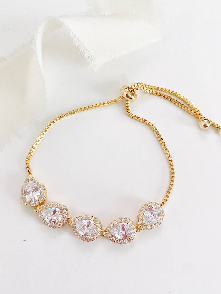 Lindi verstellbares Diamant-Armband für den Großhandel von Belle Box Boutique