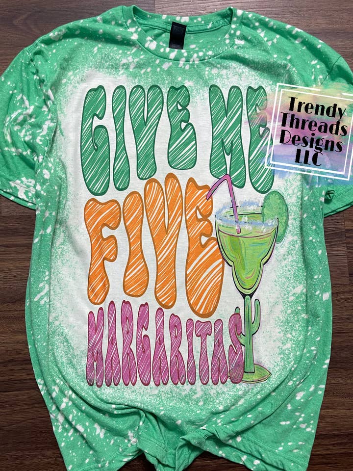 Ge mig 5 margaritas skjorta för wholesale av Trendy Threads Designs LLC
