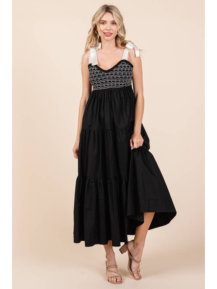 GeeGee x Lovelo - Vendita all'ingrosso Vestito - Donna - Abito midi plissettato a balze taglie comode, MD51552PL41