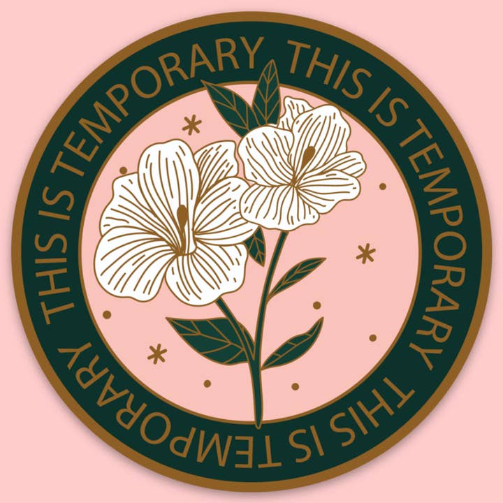 This Is Temporary Sticker for wholesale by Tender Ghost