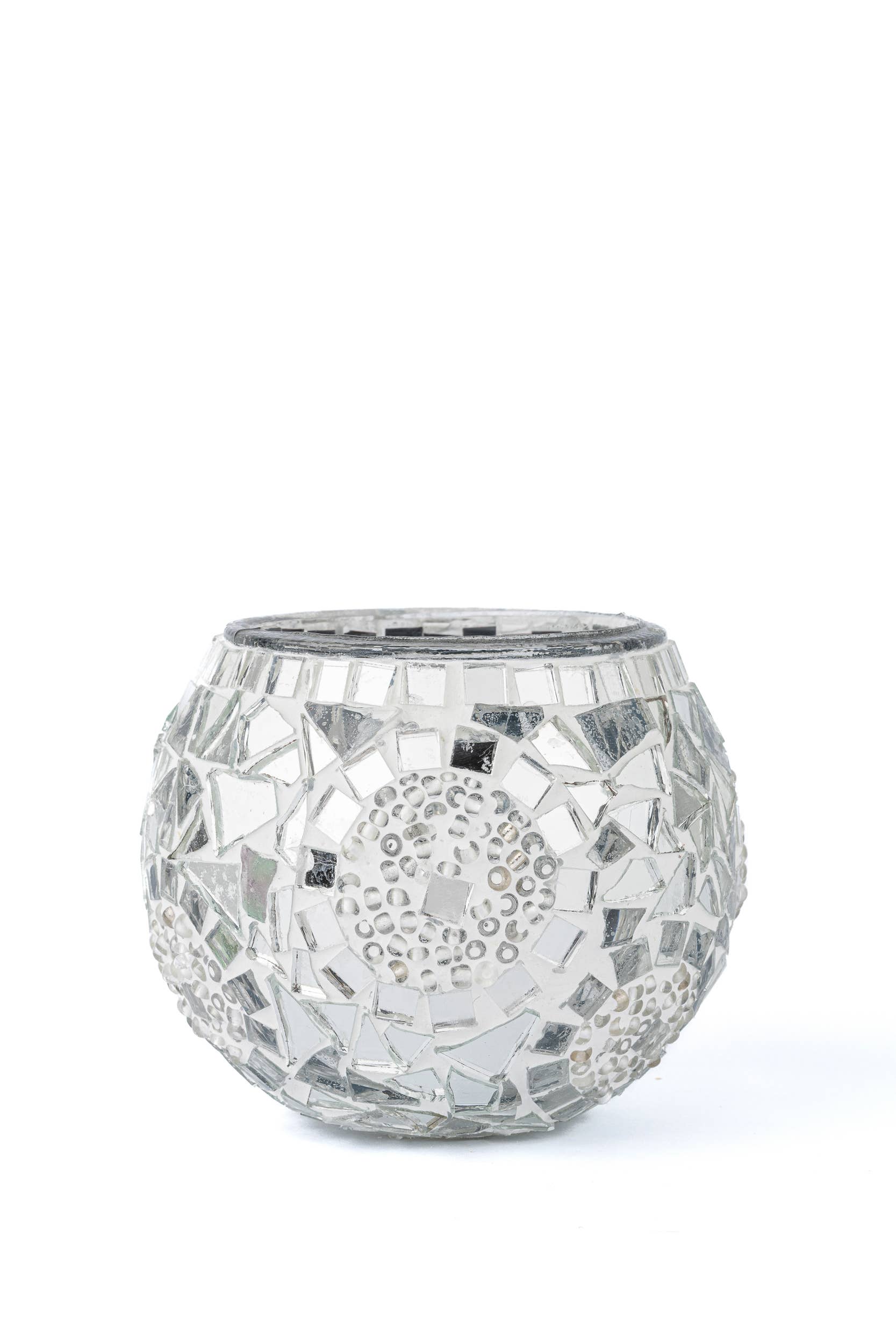 KAFTHAN - Wholesale Candle Holder - Large Mosaic Glass Candle Holders | Christmas Holiday Decor20