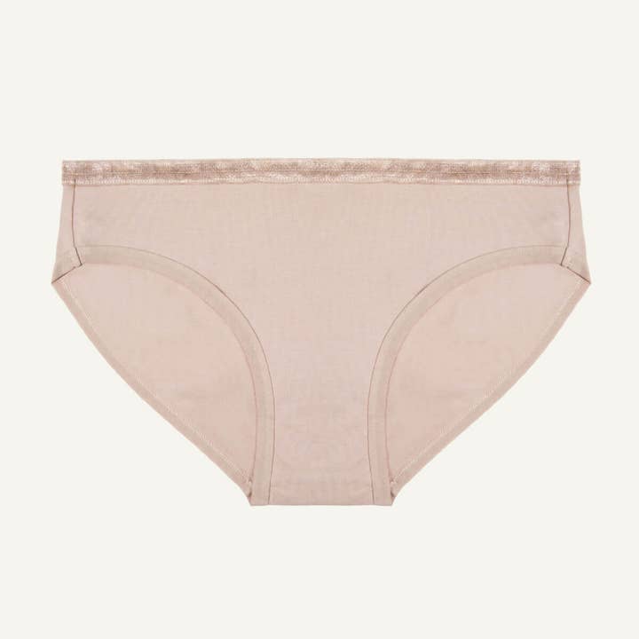 Organic Cotton Low-Rise Brief in Stone for wholesale on Faire