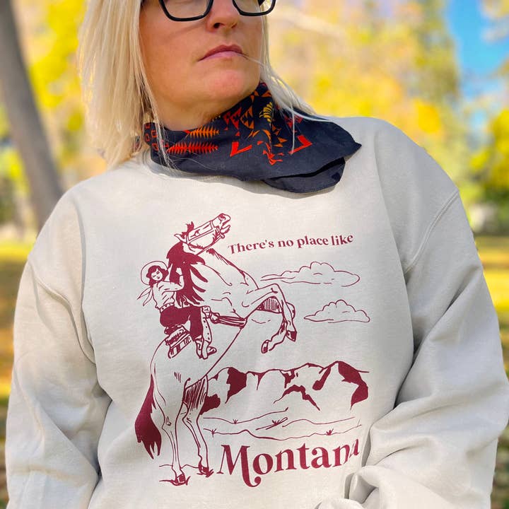 Não há lugar como a Montana Crew Neck Sweatshirt por atacado de H.B. Elliot