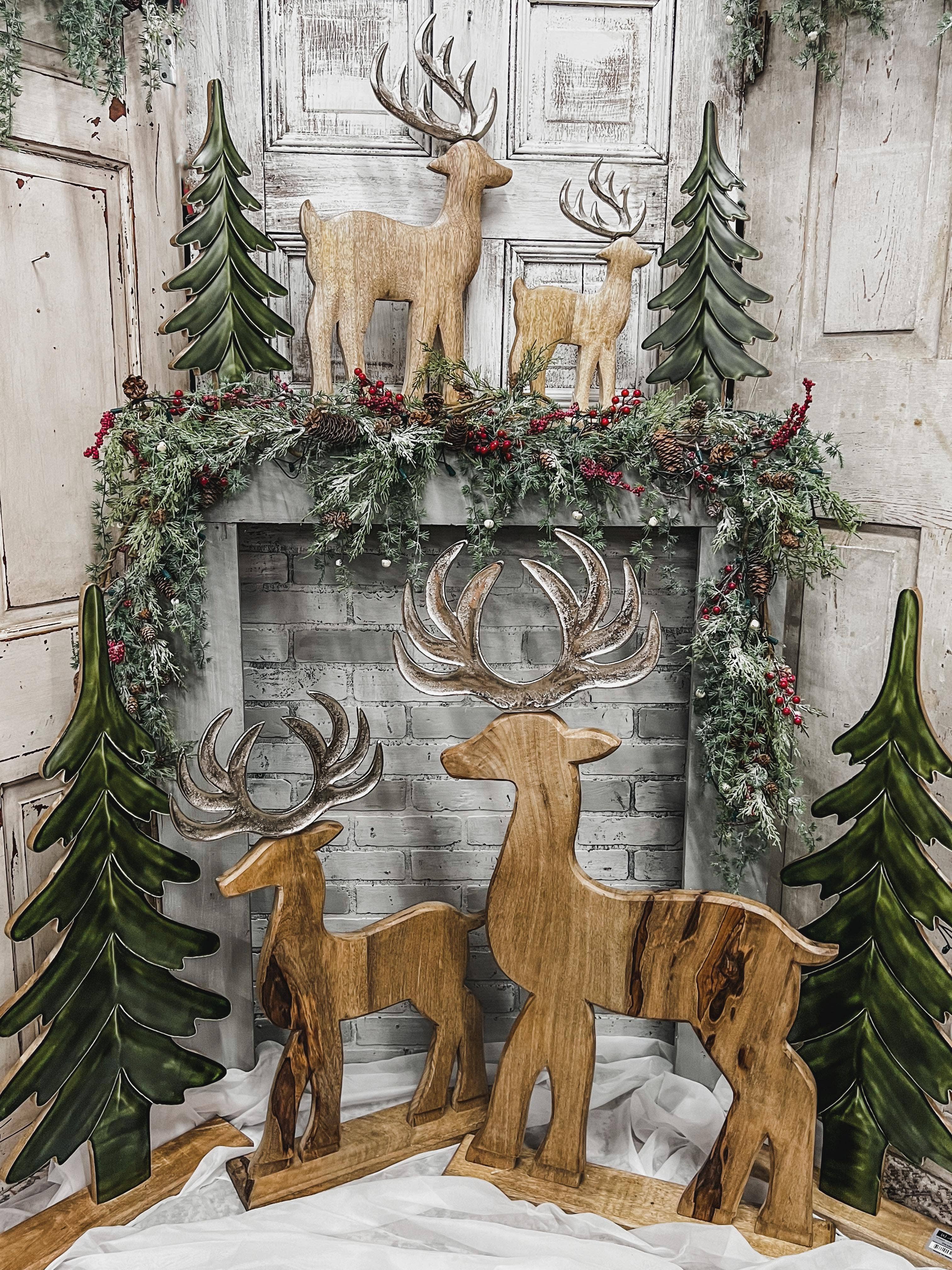 Wholesale Wooden Reindeer 15x24in for your store - Faire