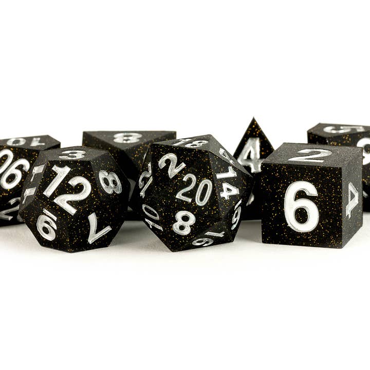 FanRoll by Metallic Dice Games - Wholesale Dice - UNIQUE Sharp Edge Silicone Rubber Dice Set