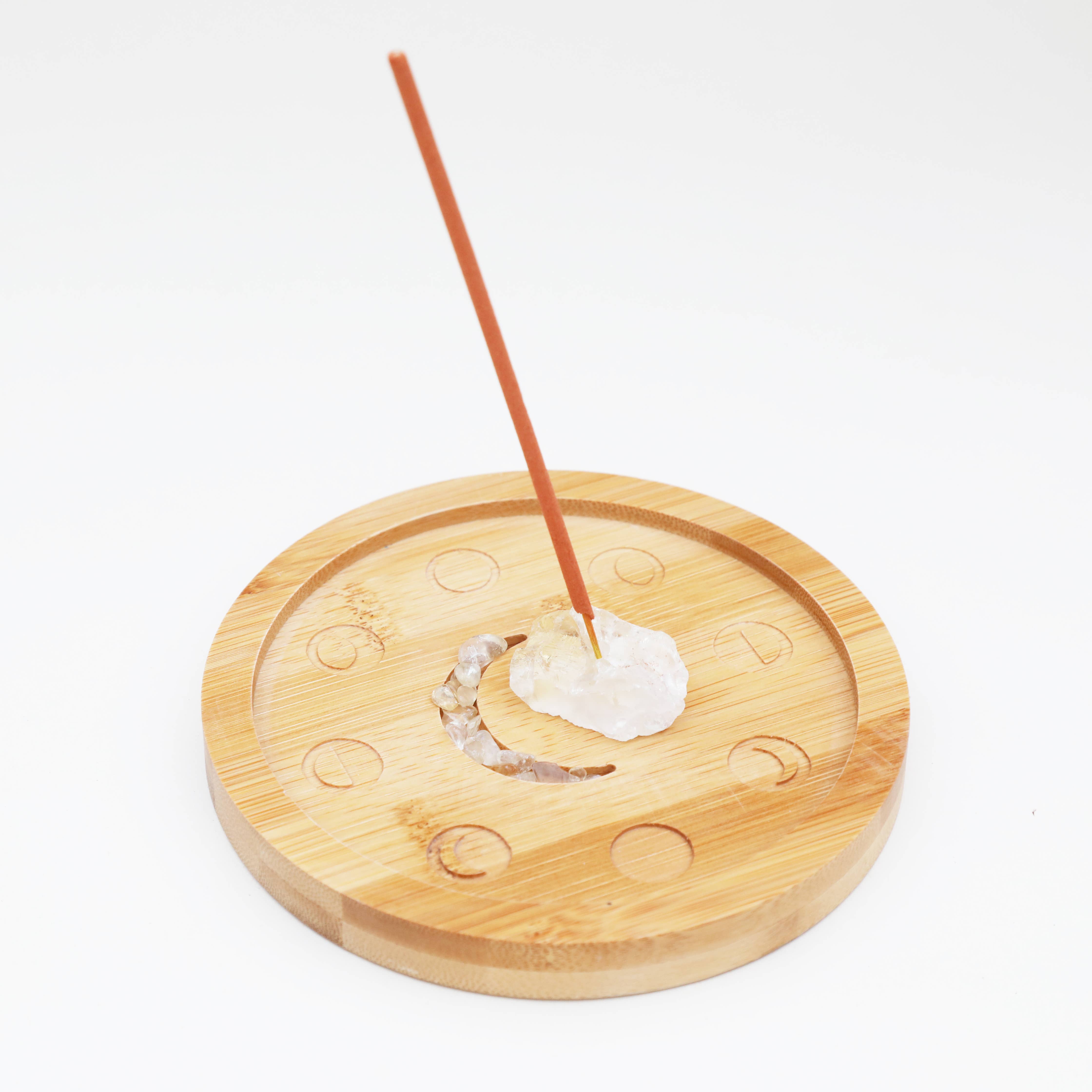 The Golden Altar - Wholesale Incense Holder - Incense Stick Holder Moon Phase Crystal Incense Tray4