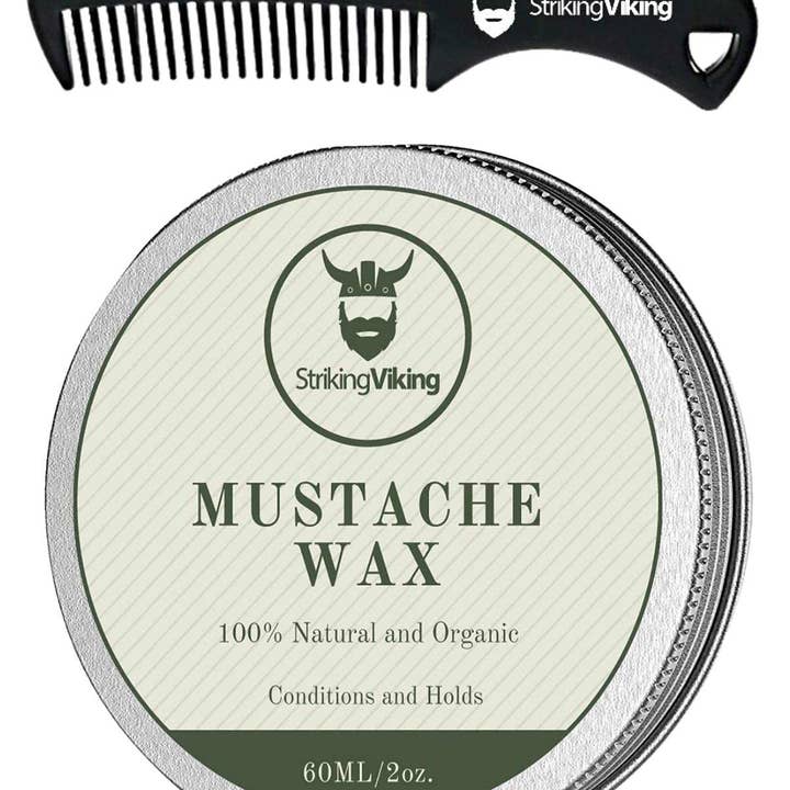 Striking Viking - Vente Produit structurant pour la barbe - Cire à moustache et peigne2