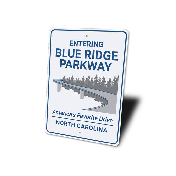 Lizton Sign Shop, Inc - Wholesale Sign - Entering Blue Ridge Parkway North Carolina Sign