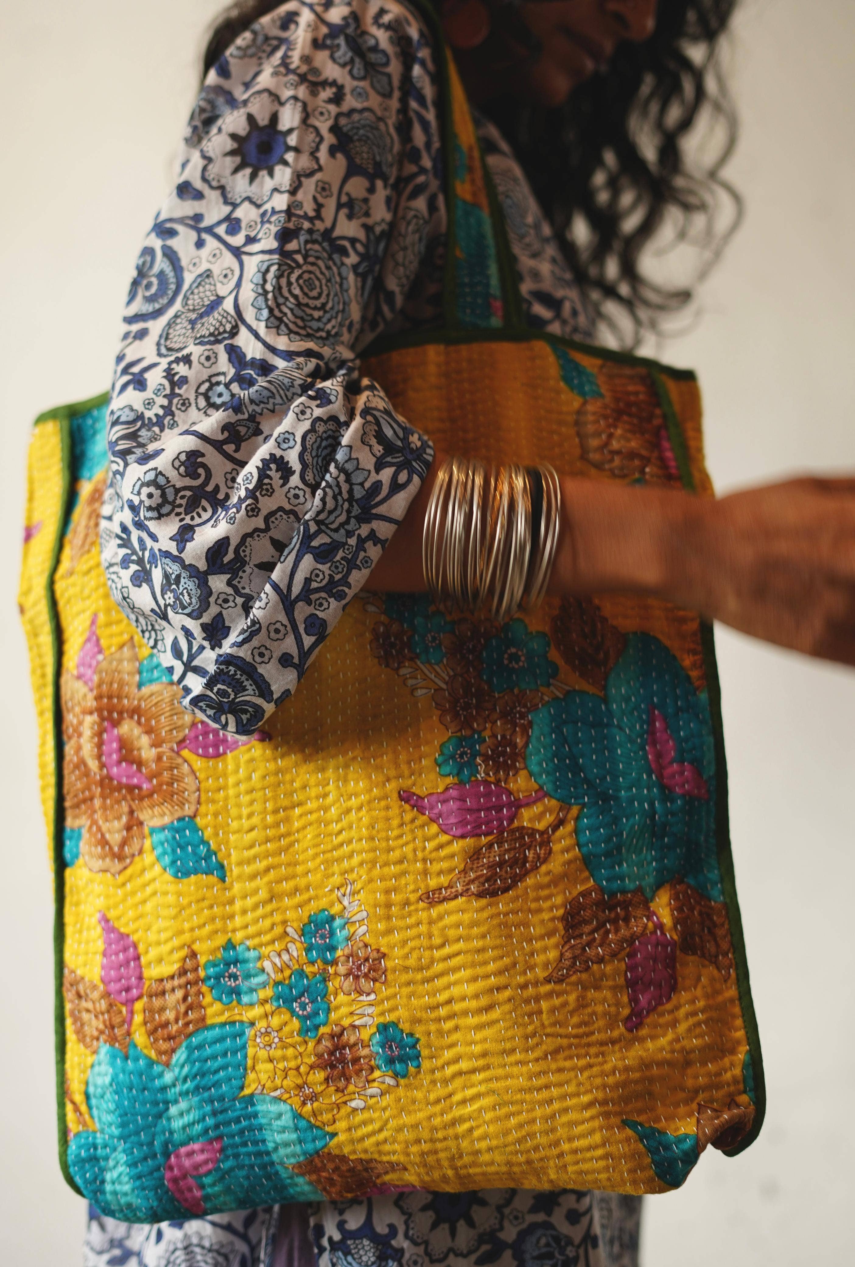 Annahmol - Wholesale Tote Bag - Women's - Vintage Textile one of a kind Cotton Totes9