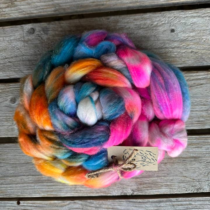 Koigu Wool Designs - Wholesale Yarn - Roving Braid with sparkle