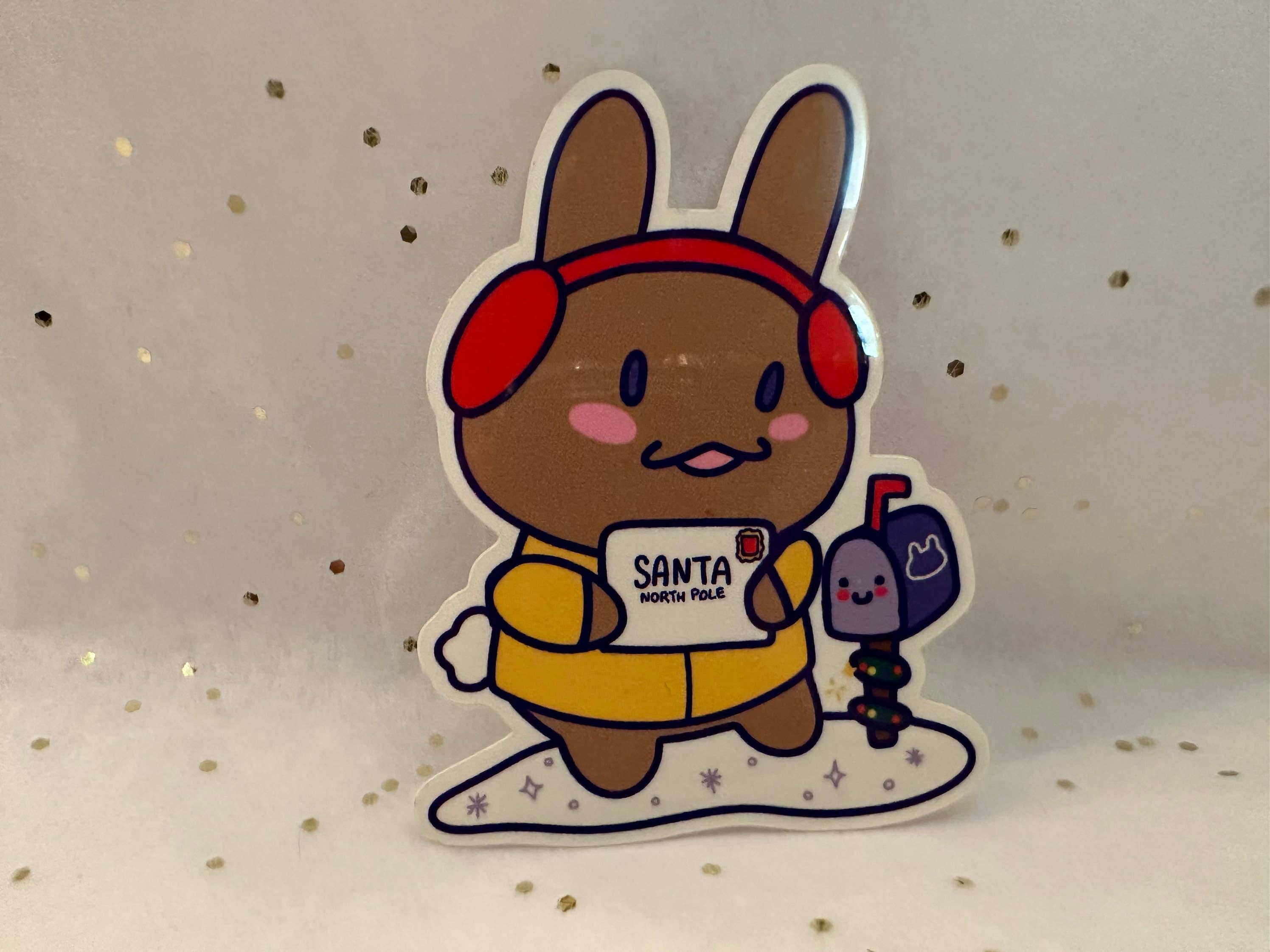 Courtney Elizabeth Studio - Wholesale Sticker - Bunny Letter to Santa Rabbit Christmas Waterproof Sticker4