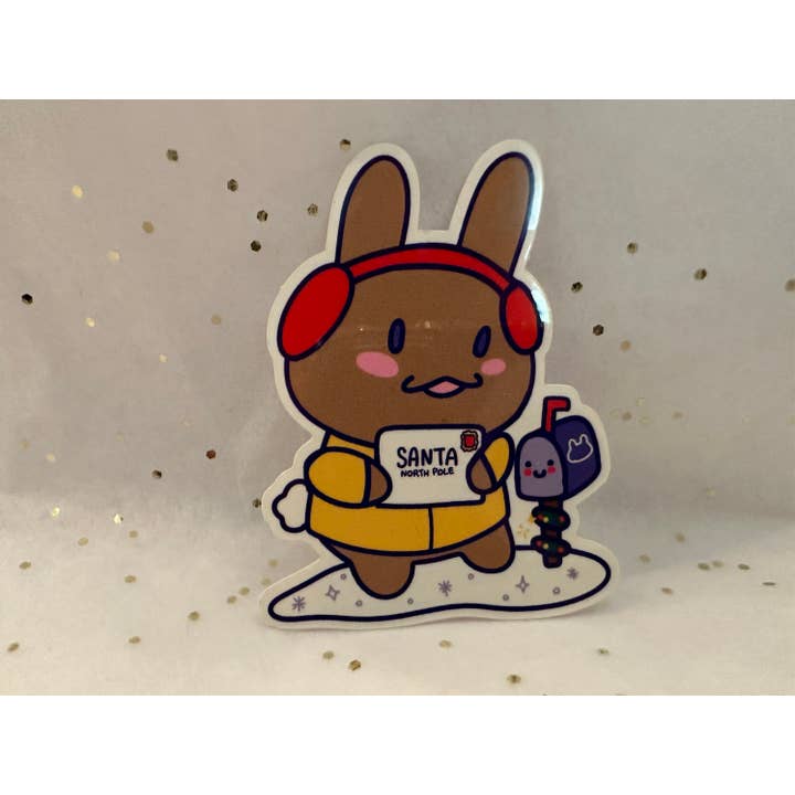 Courtney Elizabeth Studio - Wholesale Sticker - Bunny Letter to Santa Rabbit Christmas Waterproof Sticker4