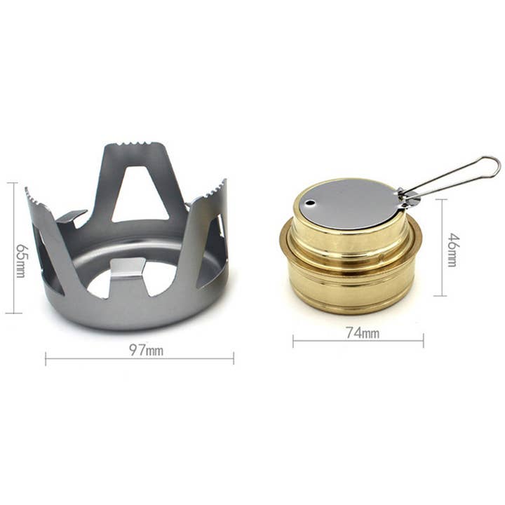 VIGOR - Wholesale Stove/burner cover - Mini Alcohol Stove for Outdoors Backpacking Lightweight Port2