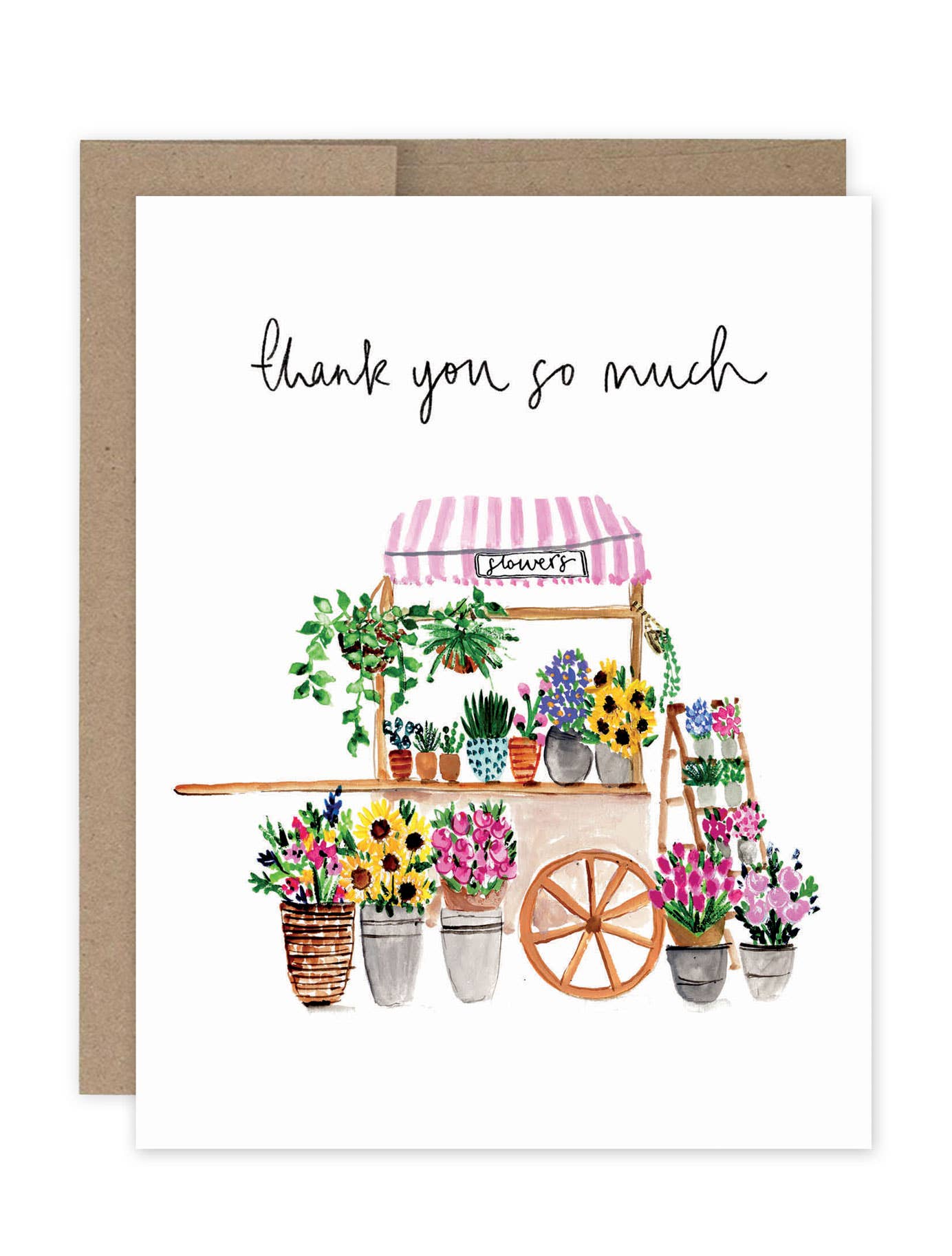 Biely & Shoaf - Wholesale Stationery/Notecard Set - Flower Cart Boxed Notecard - Set of 101
