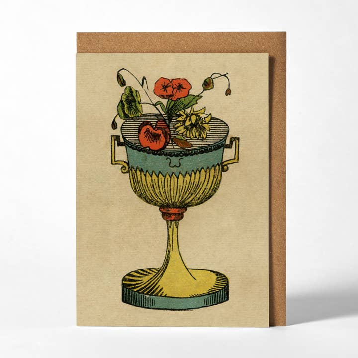 Tarjeta de felicitación - Copas de cartas de tarot para venta al por mayor de Roomytown